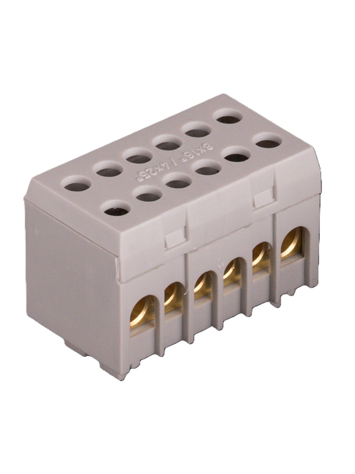 8+4 Gnybtas In: 2x25mm², 2x16mm², Out: 2x25mm², 2x16mm², pilkas