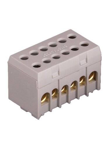 8+4 Gnybtas In: 2x25mm², 2x16mm², Out: 2x25mm², 2x16mm², pilkas