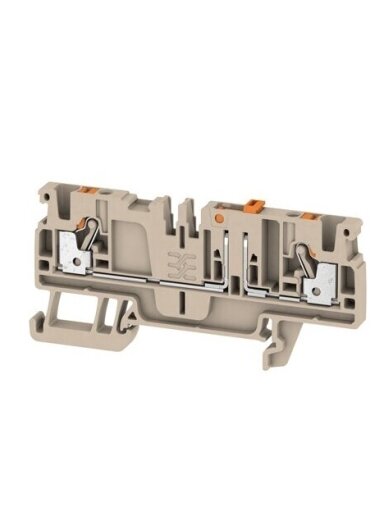 ADT 2,5 2C Rinklė su atjungimu PUSH IN 2,5mm² 500V 20A, smėlio spalvos