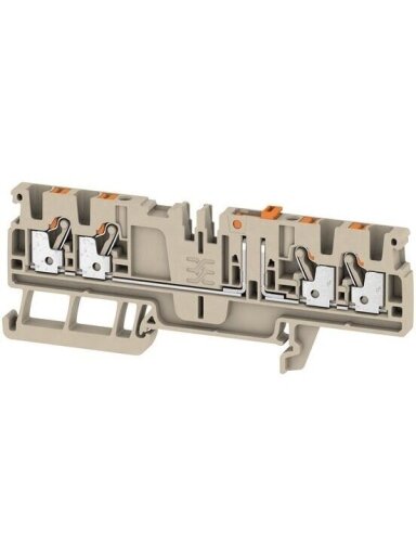 ADT 2,5 4C Rinklė su atjungimu PUSH IN 2,5mm² 500V 20A, smėlio spalvos