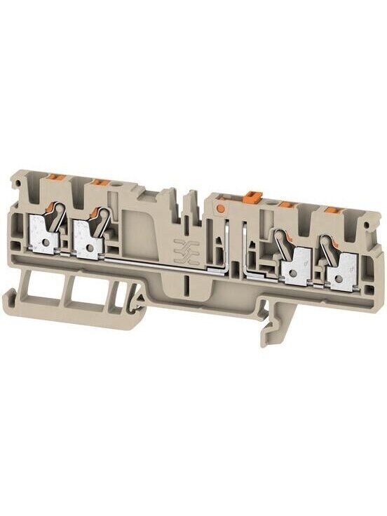 ADT 2,5 4C Rinklė su atjungimu PUSH IN 2,5mm² 500V 20A, smėlio spalvos