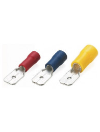 AFM-6 izoliuotas plokščias lizdas 6mm², geltonas (100vnt.)