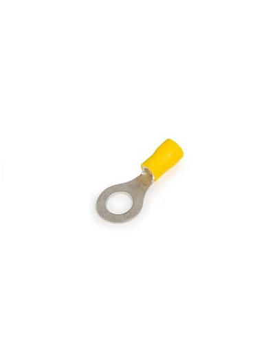 AT-6/5 Presuojamas izoliuotas žiedas 6mm² M5, geltonas (100vnt.)