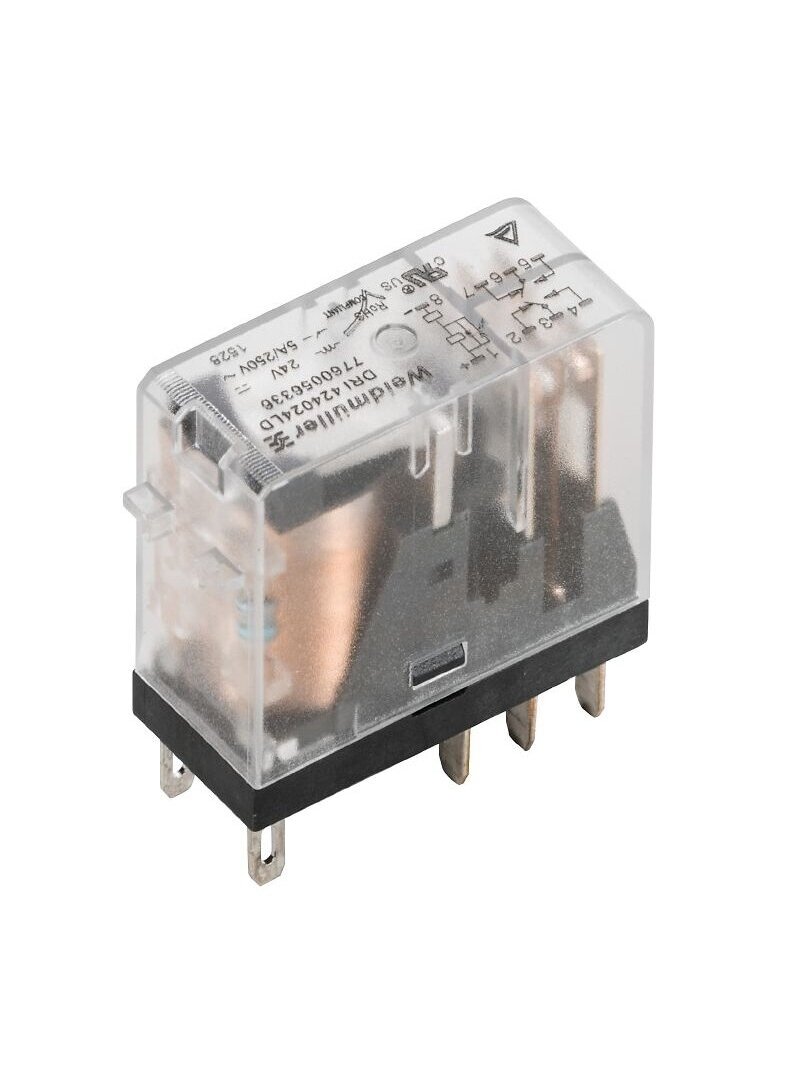 DRI424024 relė 2 CO, 24 V DC, 5A