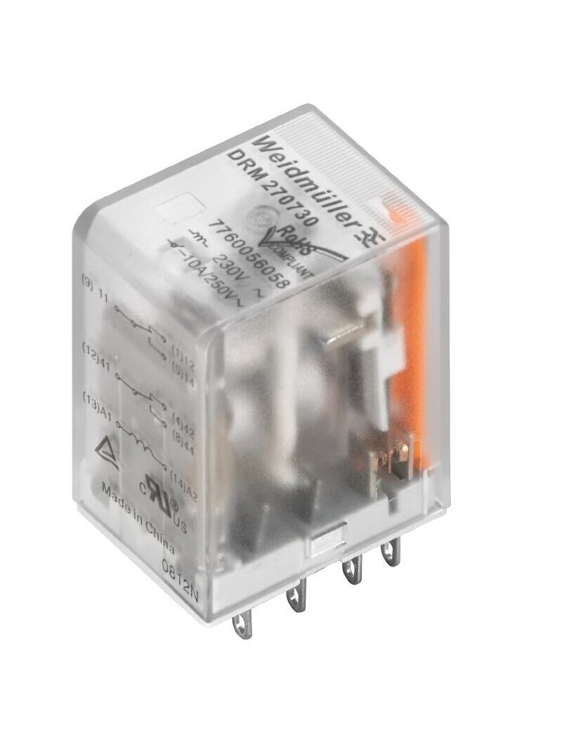 DRM570730 relė 4CO, 5A, 230VAC