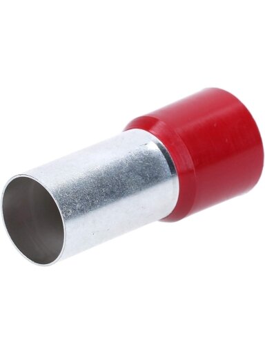 ERHL izoliuota gilzė 95mm² L=25mm, raudona (25vnt)
