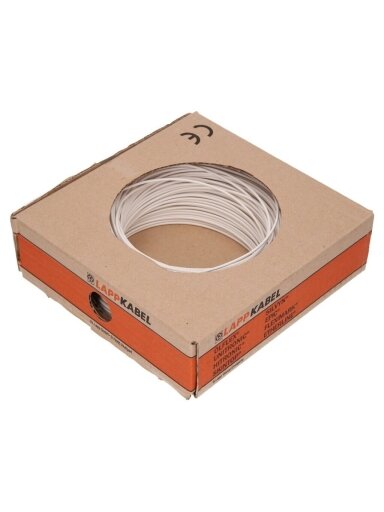 H05V-K Laidas 1,0mm², baltas 100m