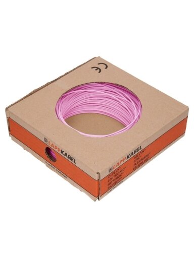 H07V-K Laidas 1,5mm², rožinis 100m