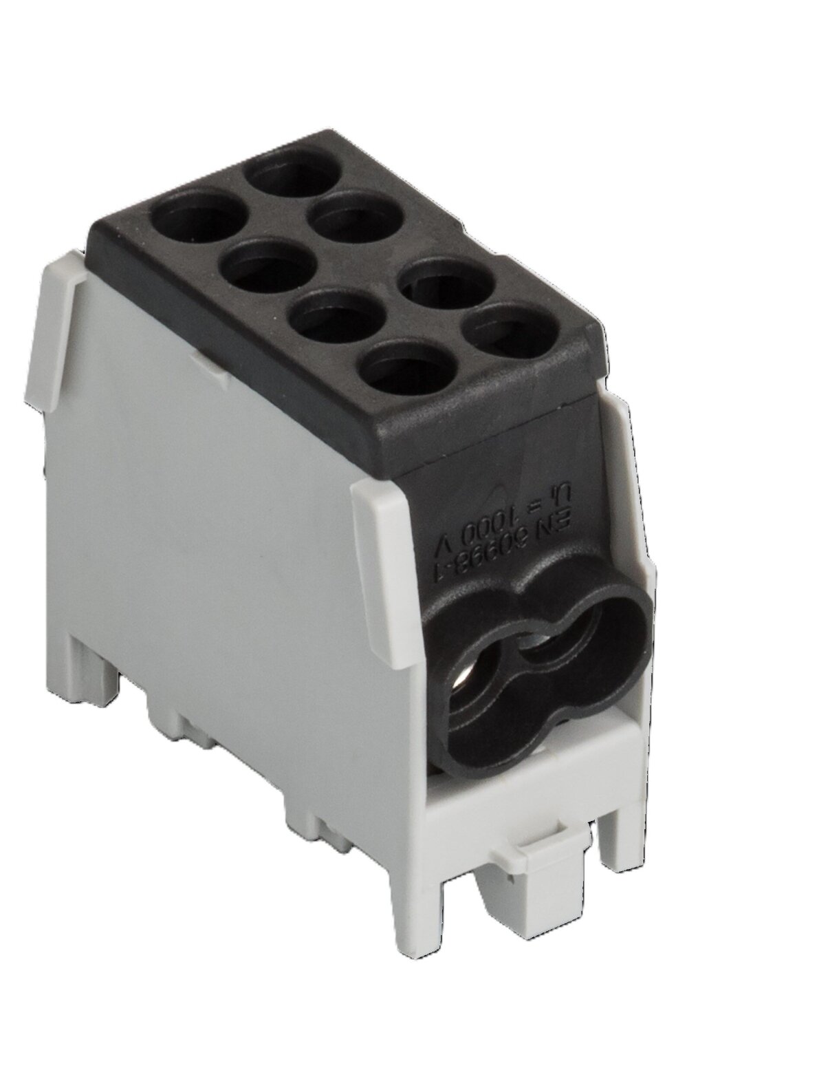 HLAK Gnybtas 100A In: 2x1,5-25mm², Out: 2x1,5-25mm², juoda