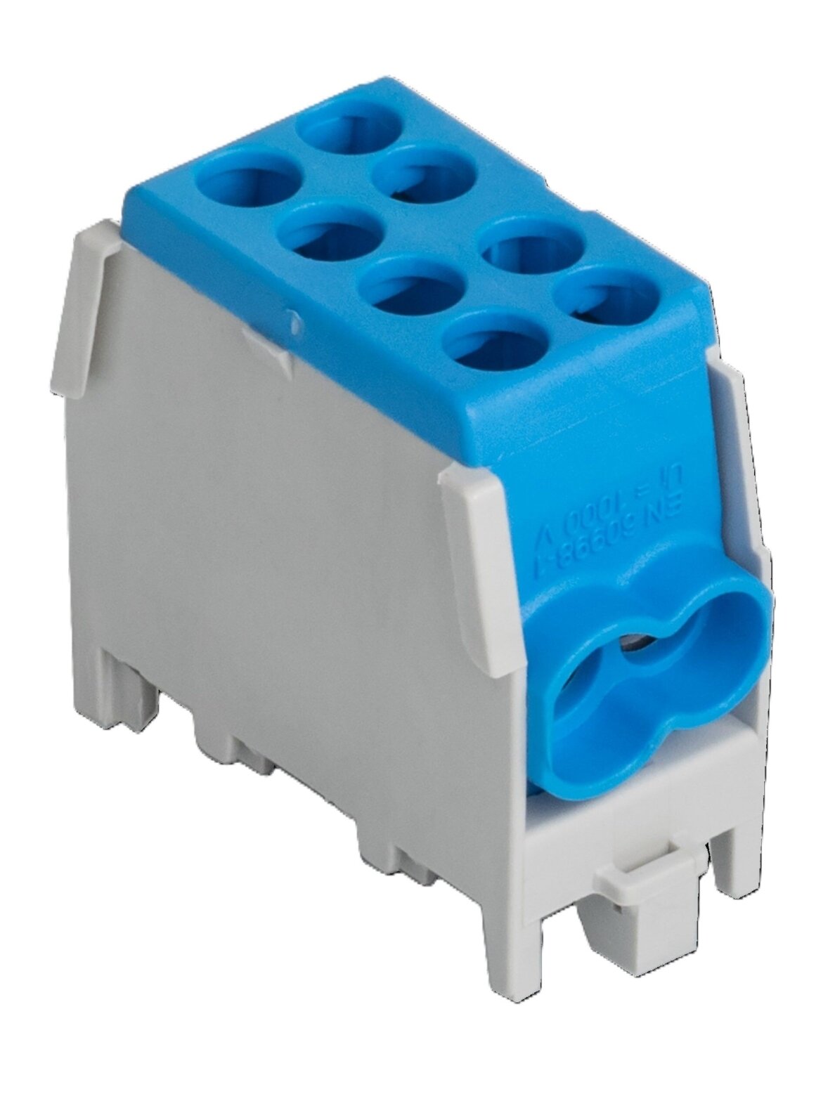 HLAK Gnybtas 100A In: 2x1,5-25mm², Out: 2x1,5-25mm², mėlynas