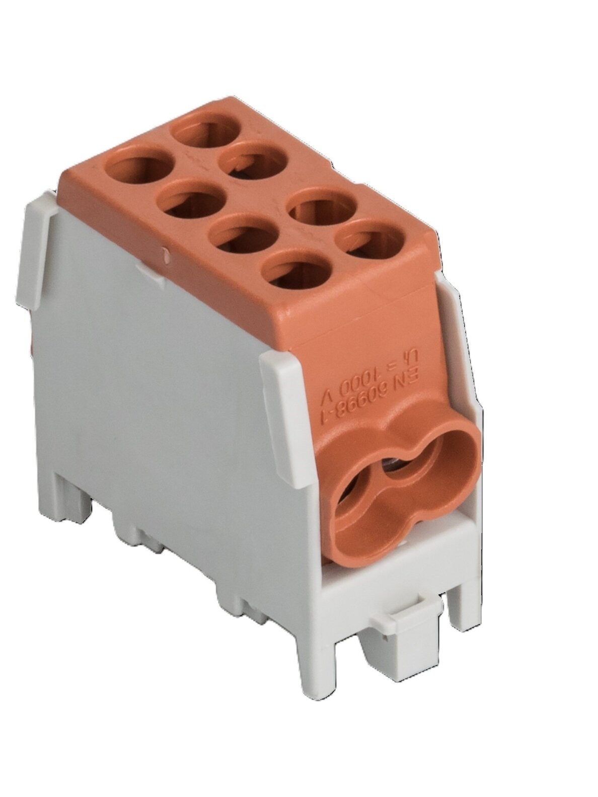 HLAK Gnybtas 100A In: 2x1,5-25mm², Out: 2x1,5-25mm², rudas