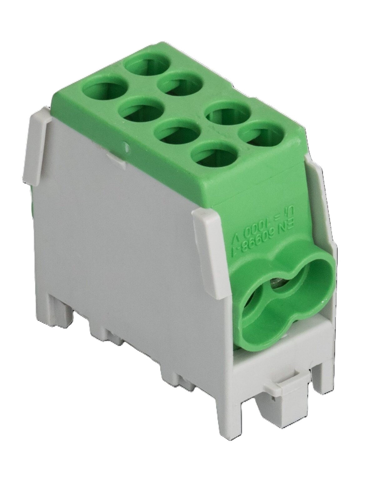 HLAK Gnybtas 100A In: 2x1,5-25mm², Out: 2x1,5-25mm², žalias