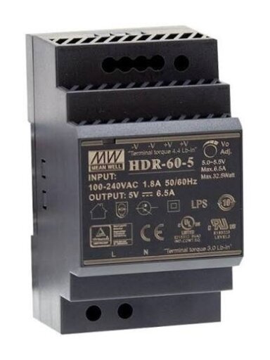 Impulsinis maitinimo šaltinis 60W 24VDC 2.5A HDR-60-24 PR0625