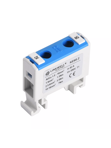 KE16-1 gnybtas 1x1,5-16mm², mėlynas