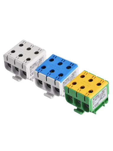 KE50-3P gnybtas 3P 3x2,5-50mm², geltonas/žalias