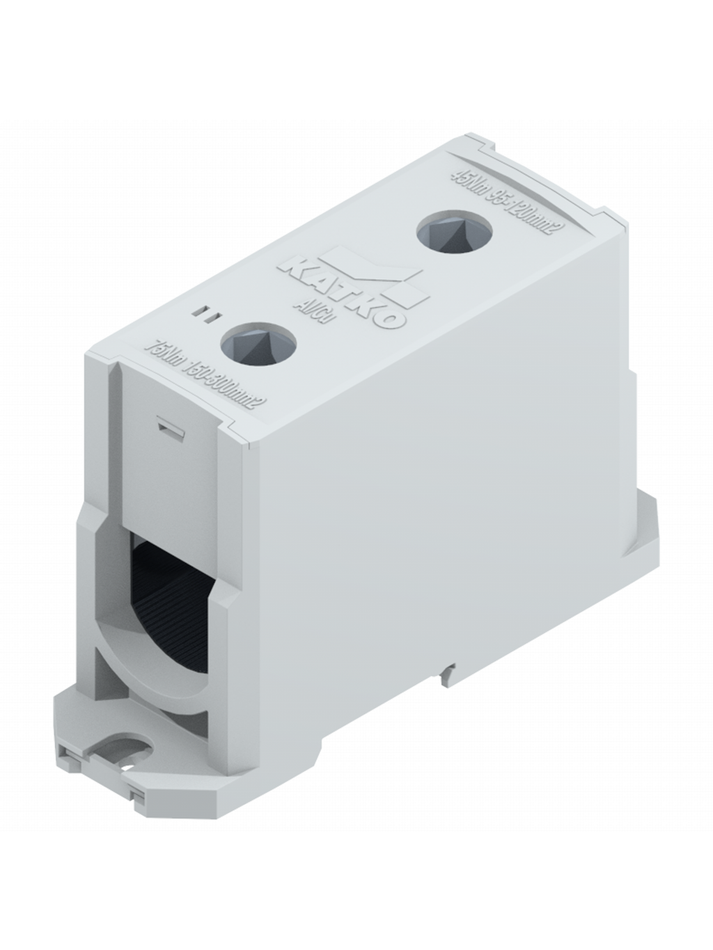KL 1x300 Gnybtas Al/Cu 95-300mm², pilkas