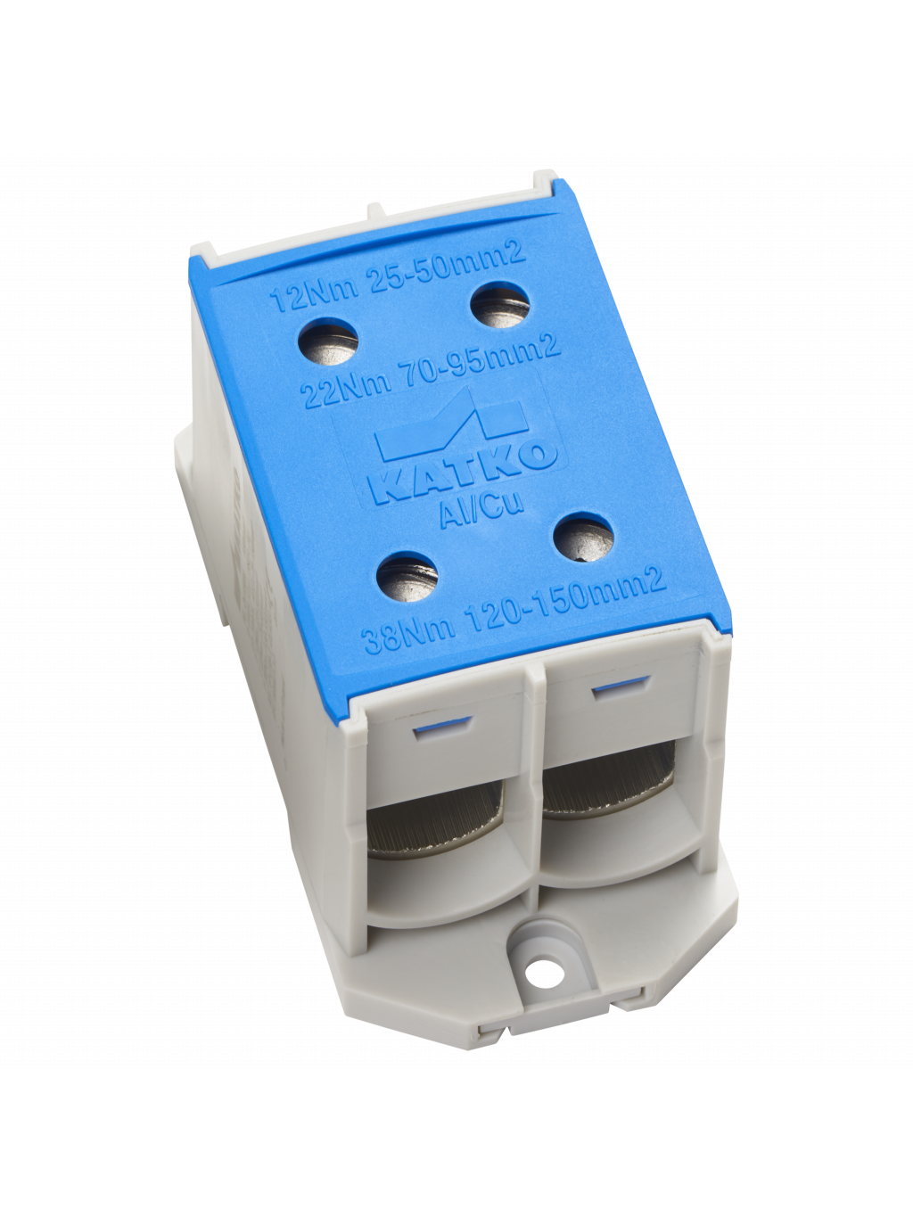 KL 2x150N Gnybtas Al/Cu 25-150mm², mėlynas