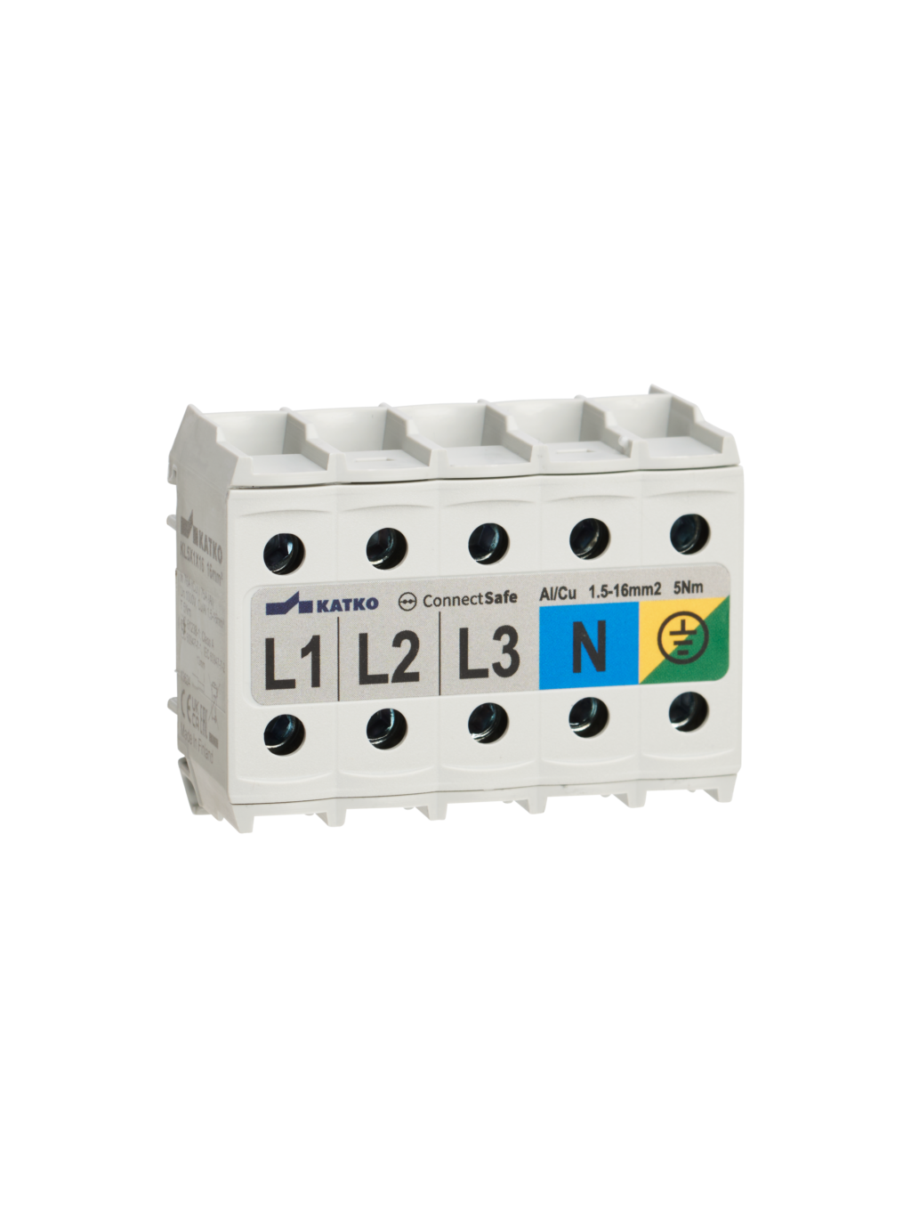 KL 5x1x16 Gnybtas Al/Cu 1,5-16mm², 3L N PE