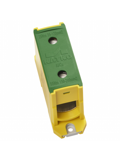 KL 1x240PE Gnybtas Al/Cu 35-240mm², geltonas/žalias