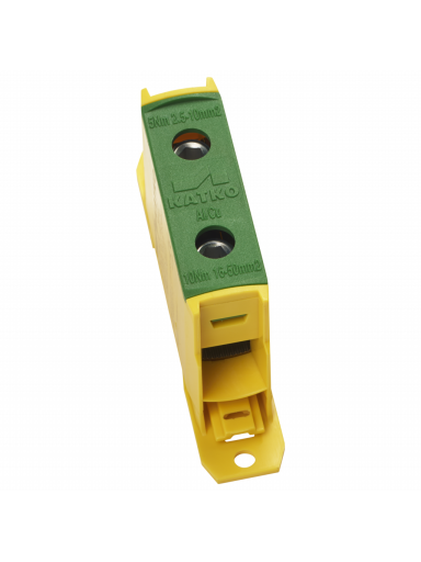KL 1x50PE Gnybtas Al/Cu 2,5-50mm², geltonas/žalias