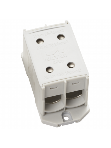 KL 2x150 Gnybtas Al/Cu 25-150mm², pilkas