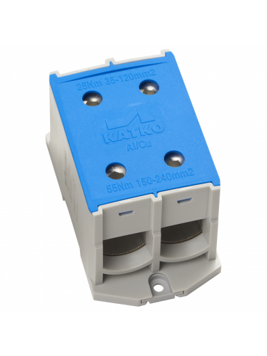 KL 2x240N Gnybtas Al/Cu 35-240mm², mėlynas