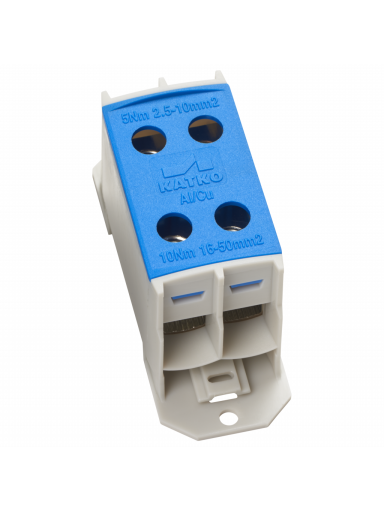KL 2x50N Gnybtas Al/Cu 2,5-50mm², mėlynas