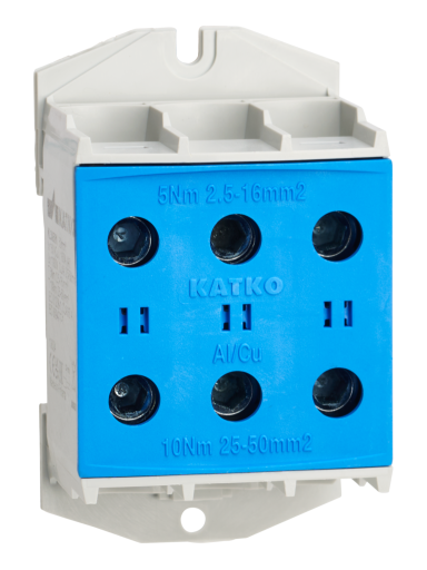 KL 3x1x50N Gnybtas Al/Cu 2,5-50mm², mėlynas