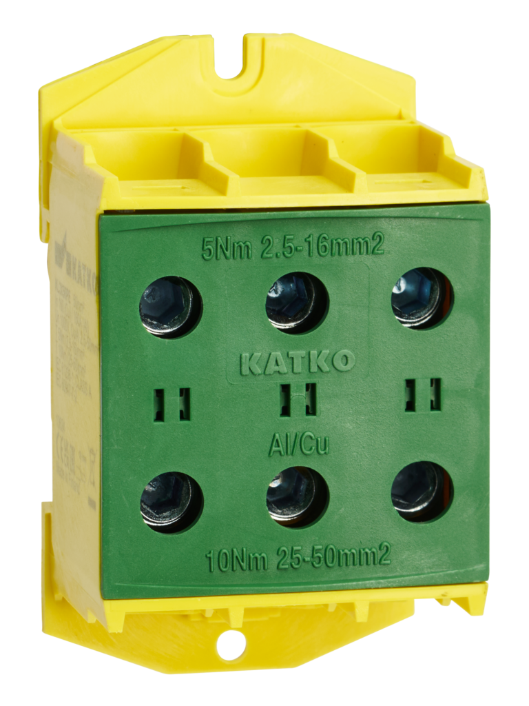 KL 3x1x50PE Gnybtas Al/Cu 2,5-50mm², geltonas/žalias