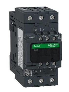 LC1D Kontaktorius 3P 40A 18,5kW 24VDC 3NO LC1D40ABD