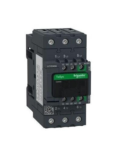 LC1D Kontaktorius 3P 40A 480VAC 3NO LC1D40AKUE