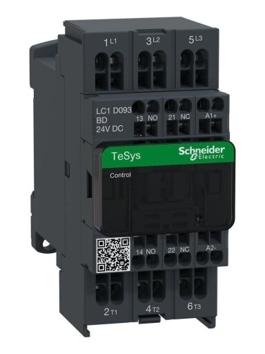 LC1D Kontaktorius 3P 9A 24VDC 1NO+1NC LC1D093BD