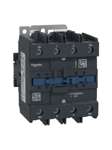 LC1D Kontaktorius 4P 125A 400VAC 4NO LC1D80004V7