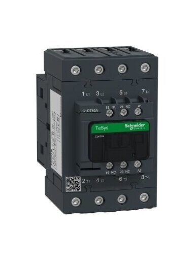 LC1D Kontaktorius 4P 4NO 60A, 48VAC ritė LC1DT60AE7