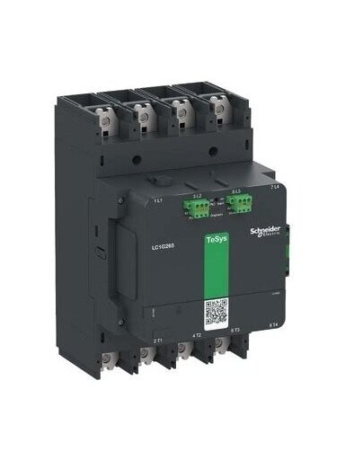 LC1G Aukštos įtampos kontaktorius 4P 385A 200-500VAC/DC 4NO LC1G2654LSEA