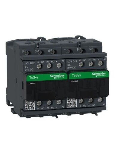 LC2D Reversinis kontaktorius 3P 12A 575VAC 3NO LC2D12BL