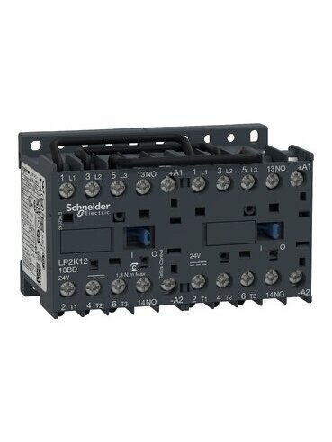 LP2K Reversinis mini kontaktorius 3P 12A 5,5kW 24VDC 1NA LP2K1210BD