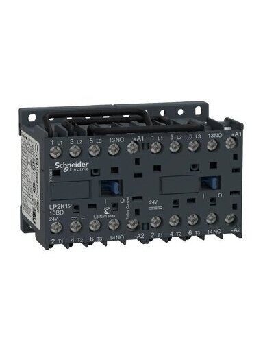 LP2K Reversinis mini kontaktorius 3P 12A 5,5kW 24VDC 1NA LP2K1210BD