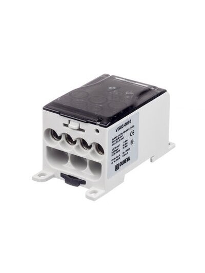 OJL400FBB Paskirstymo gnybtas Al/Cu 400A In: 10x(1×25), Out: 4x2,5-35mm², 3x6-50mm²