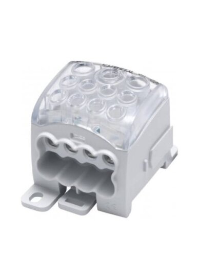 PDB270 Paskirstymo gnybtas Al/Cu 270A In: 1x16-95mm² Out: 2x4-35mm², 8x2,5-25mm²