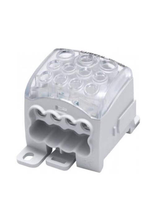 PDB270 Paskirstymo gnybtas Al/Cu 270A In: 1x16-95mm² Out: 2x4-35mm², 8x2,5-25mm²