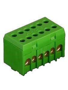 PE 8+4 Gnybtas In: 2x25mm², 2x16mm², Out: 2x25mm², 2x16mm², žalias
