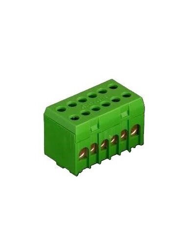 PE 8+4 Gnybtas In: 2x25mm², 2x16mm², Out: 2x25mm², 2x16mm², žalias