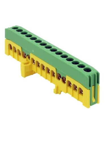 PE15-F2 Gnybtas 15x16mm² 63A, IP20 geltonas/žalias
