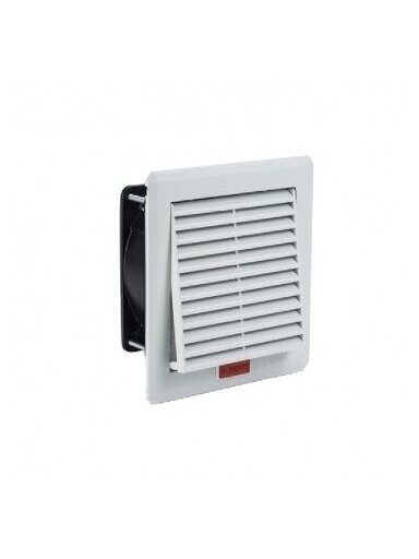 PTF Ventiliatorius su grotelėmis 160x160mm 100m³/h 24VDC IP54, su gnybtu