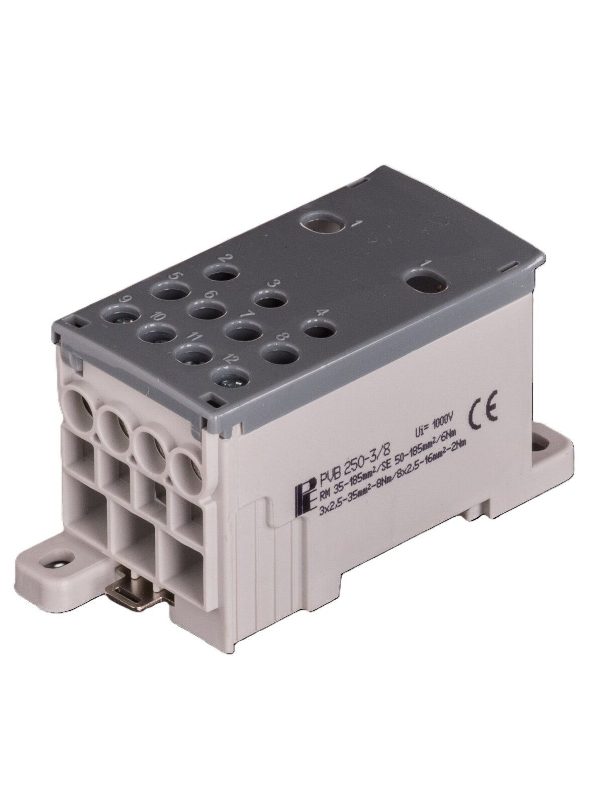 PVB Gnybtas 250A In:1x50-150mm²/1x50-185mm², Out:3x2,5-35mm², 8x2,5-16mm²