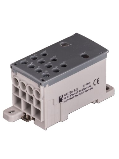 PVB Gnybtas 250A In:1x50-150mm²/1x50-185mm², Out:3x2,5-35mm², 8x2,5-16mm²