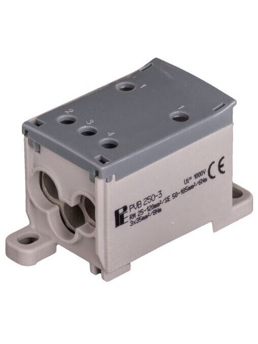 PVB Gnybtas 250A In:1x50-150mm²/1x50-185mm², Out:3x2,5-35mm²