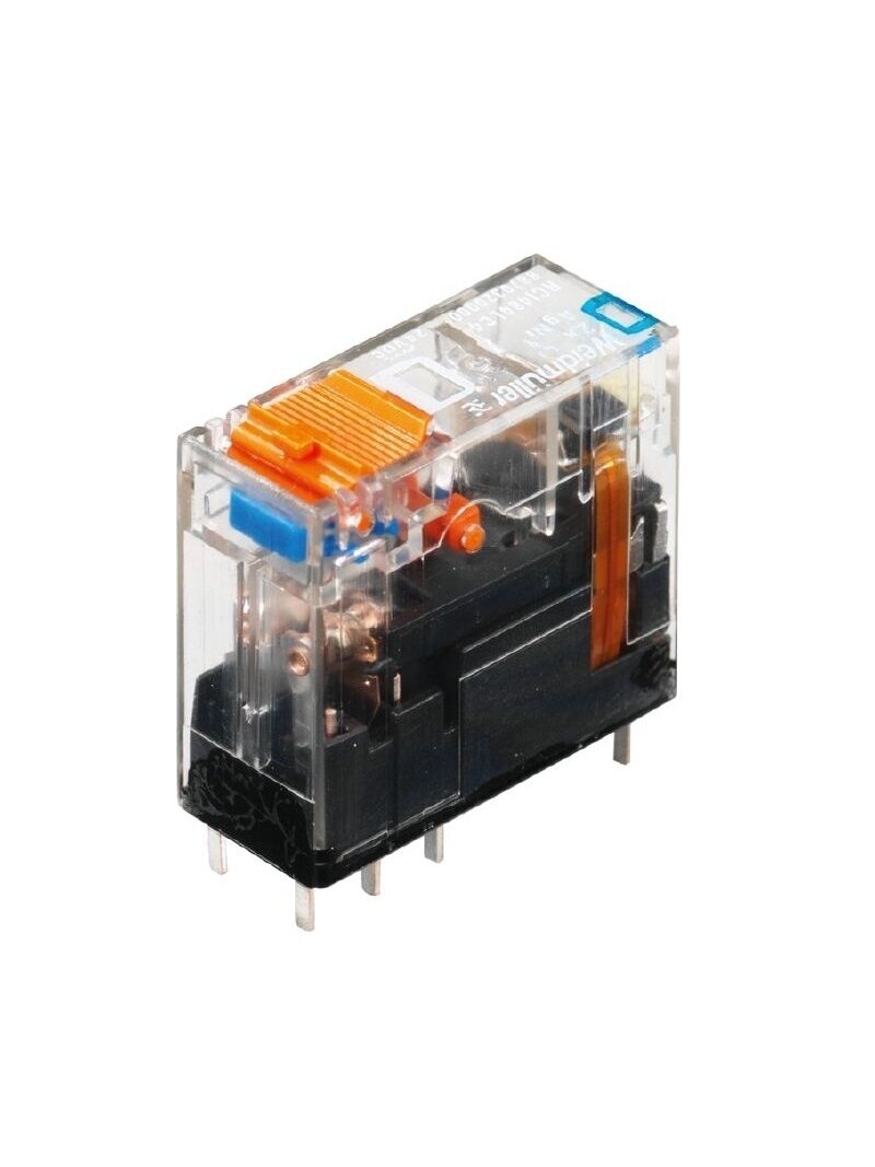 RCI484AC4 relė 2CO, 24 VDC, 8A, TEST+LED+ diod.