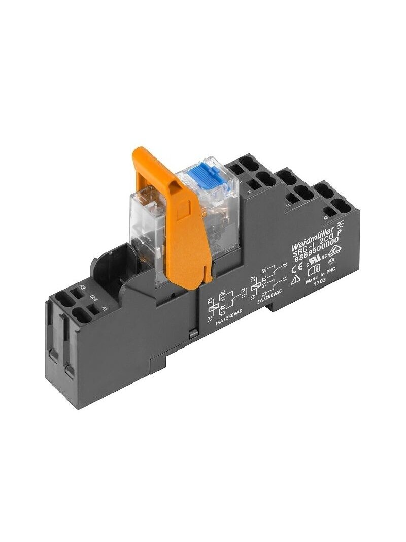 RCIKITP 24VDC 2CO LD/PB relės komplektas